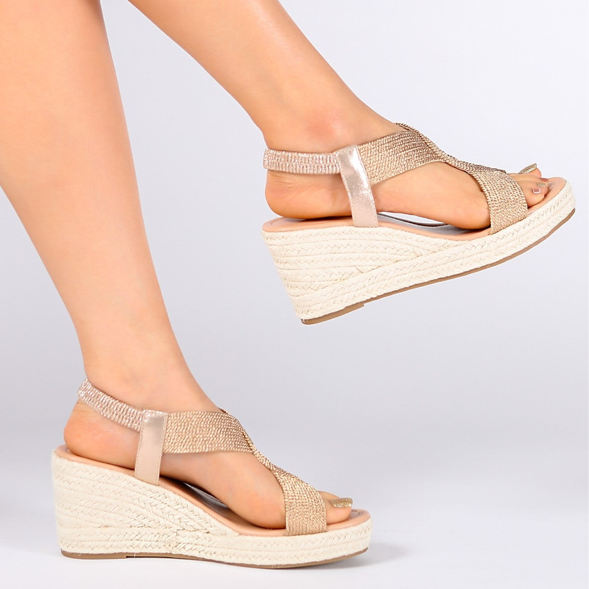louisa | wedge sandals with artisanal weaving
