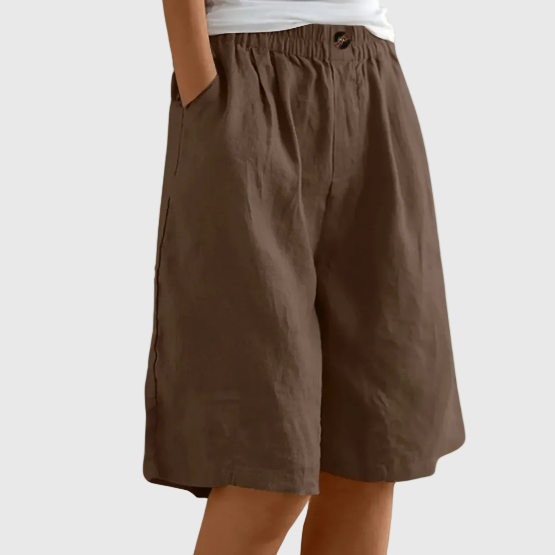 Alicia | Loose-Fit Elastic Waist Shorts
