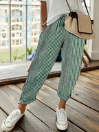 Darcie | Striped Wide-Leg Casual Pants