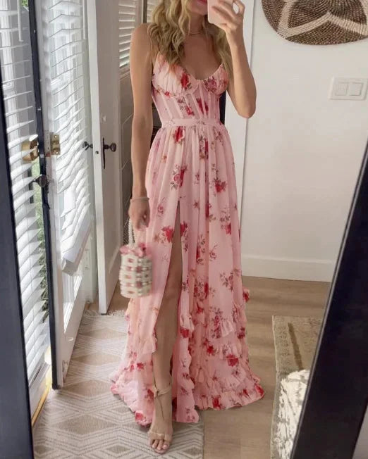 Sonya | Timeless Sleeveless Slit Midi Dress