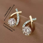 Faith | Gold Cross Studs