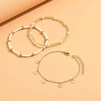 Dorothée | Layered Gold Anklet Set