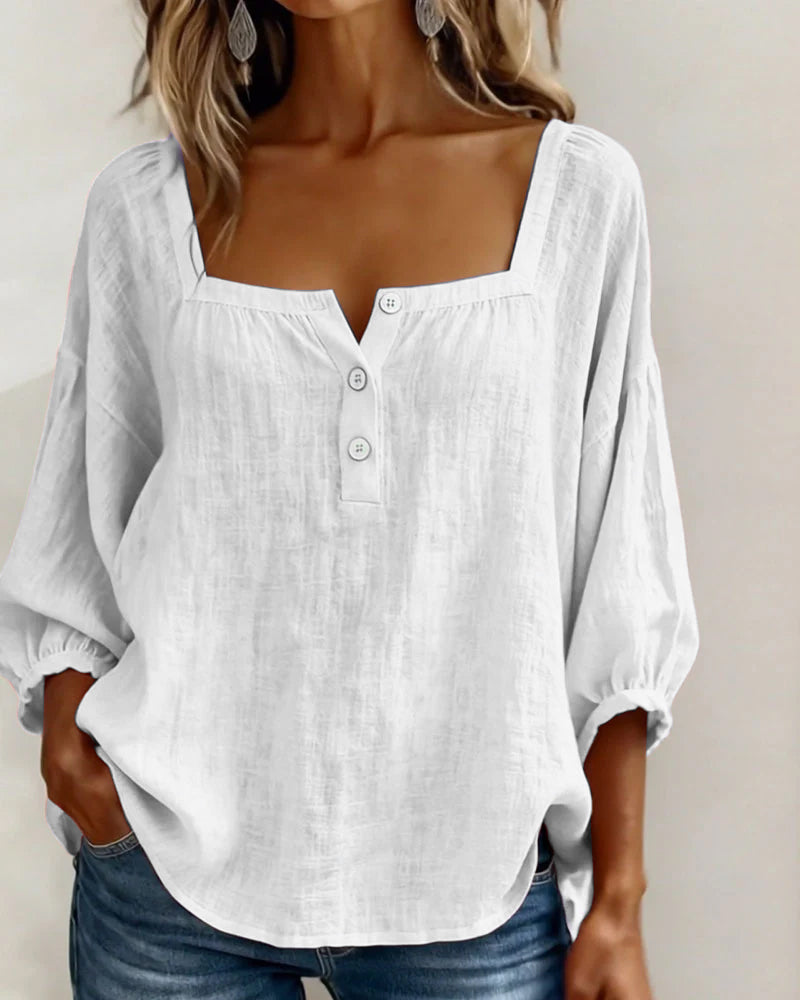 Orlinda | Stylish Relaxed Puff Sleeve Blouse