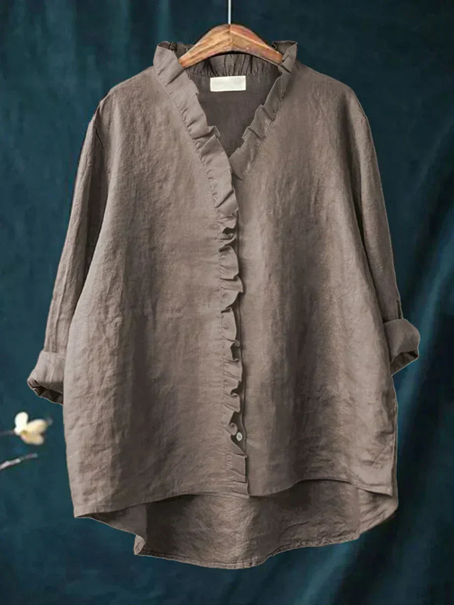 Felicia | Casual Ruffle V-Neck Blouse