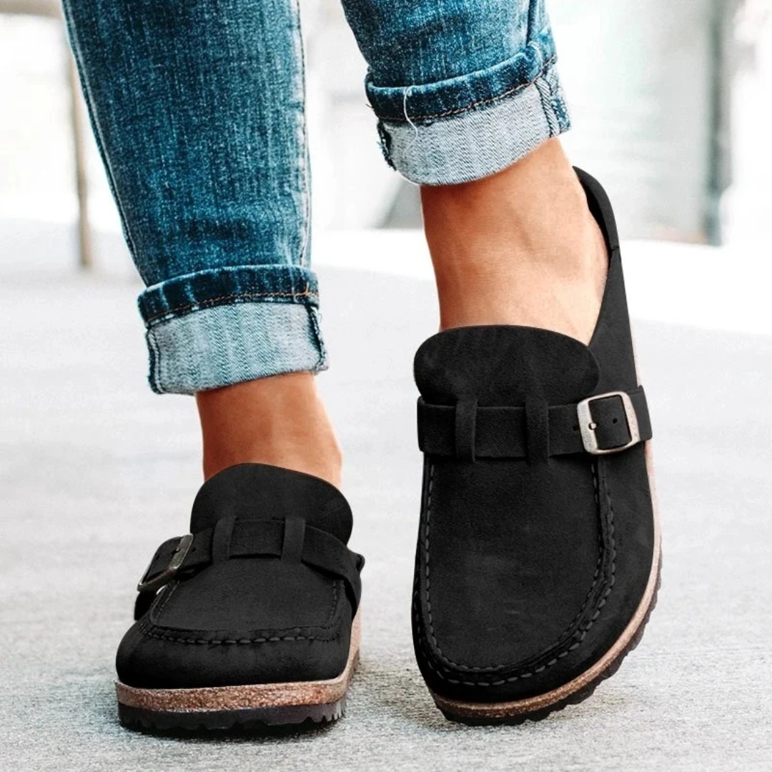 Charlotte | Low Heel Buckle Loafers