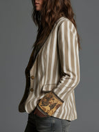 Roberta | Artful Striped Blazer