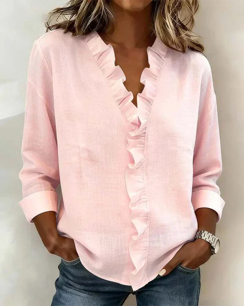 Althea | Lightweight V-Neck Blouse