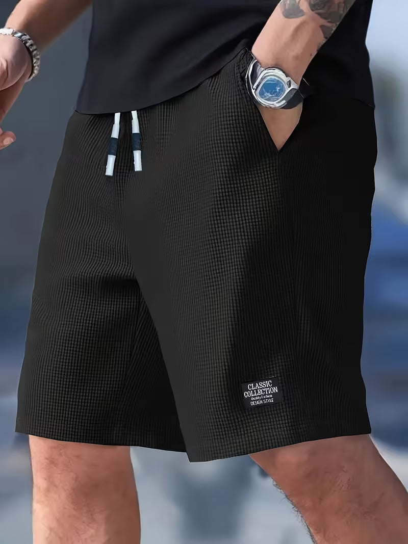 Harrison | Casual Textured Lace Shorts