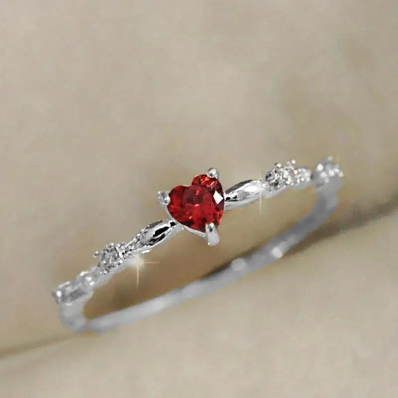 Rosanna | Ruby Heart Ring
