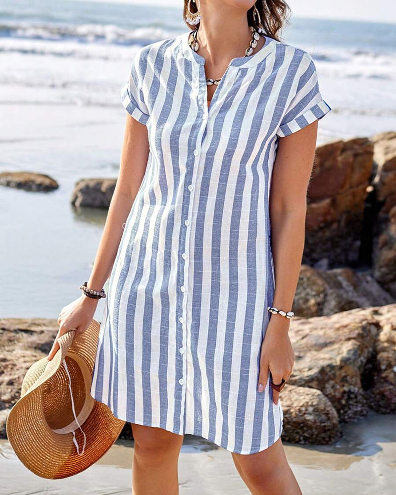 Rebecca | Elegant Striped Dress