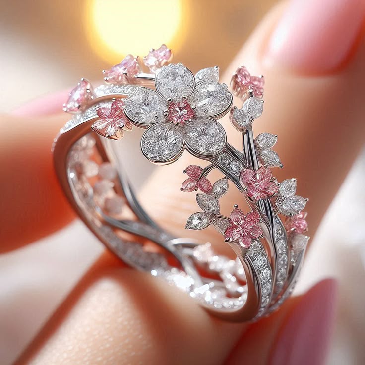 Flora | Pink Floral Ring