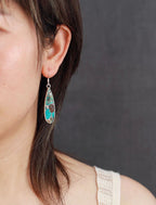 Zinnia | Chic Turquoise Jasper Drop Earrings
