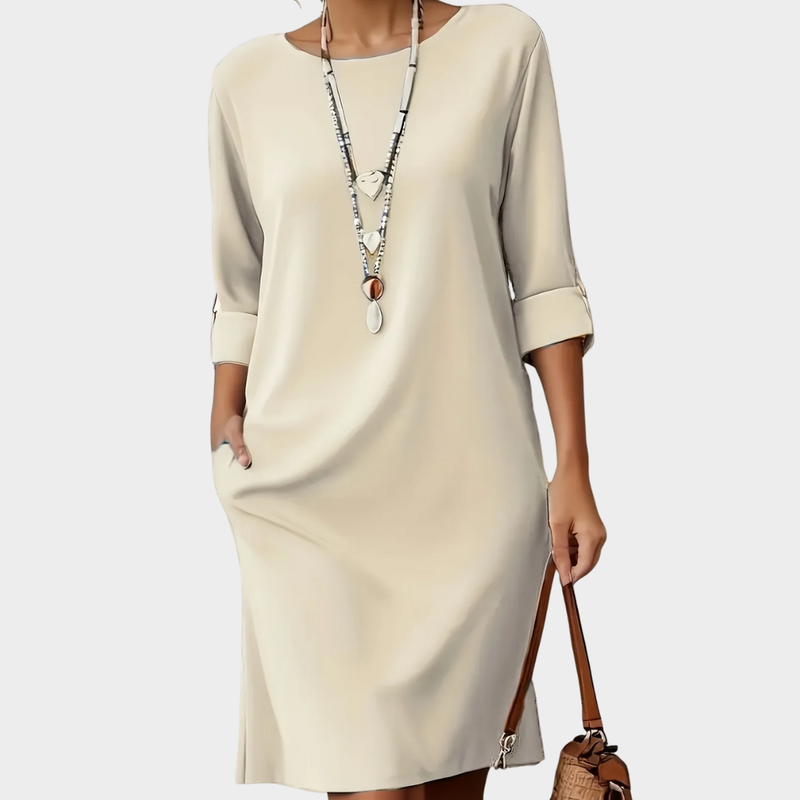 Beatrice | Comfortable Round Neck Dress