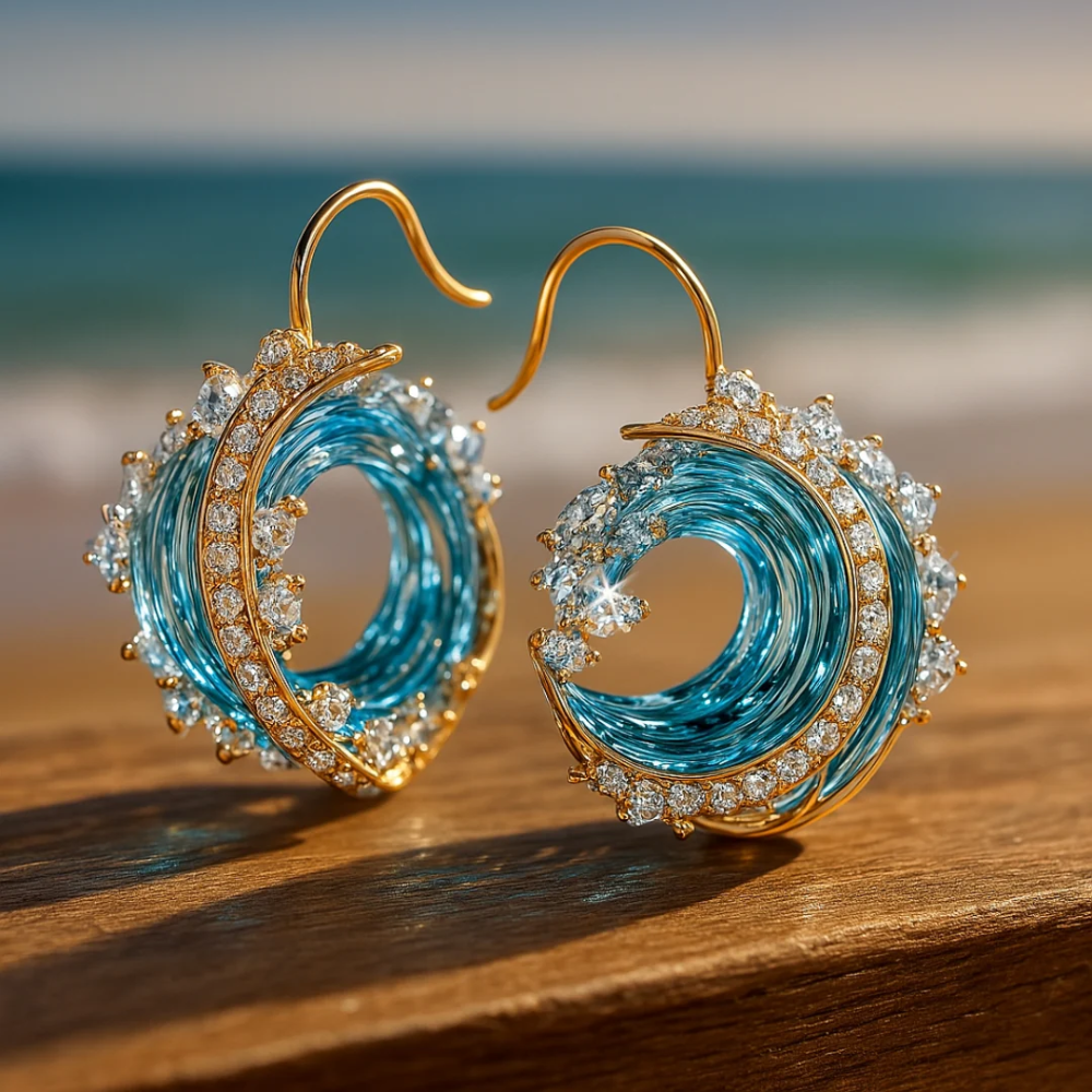 Bregje | Ocean Blue Earrings