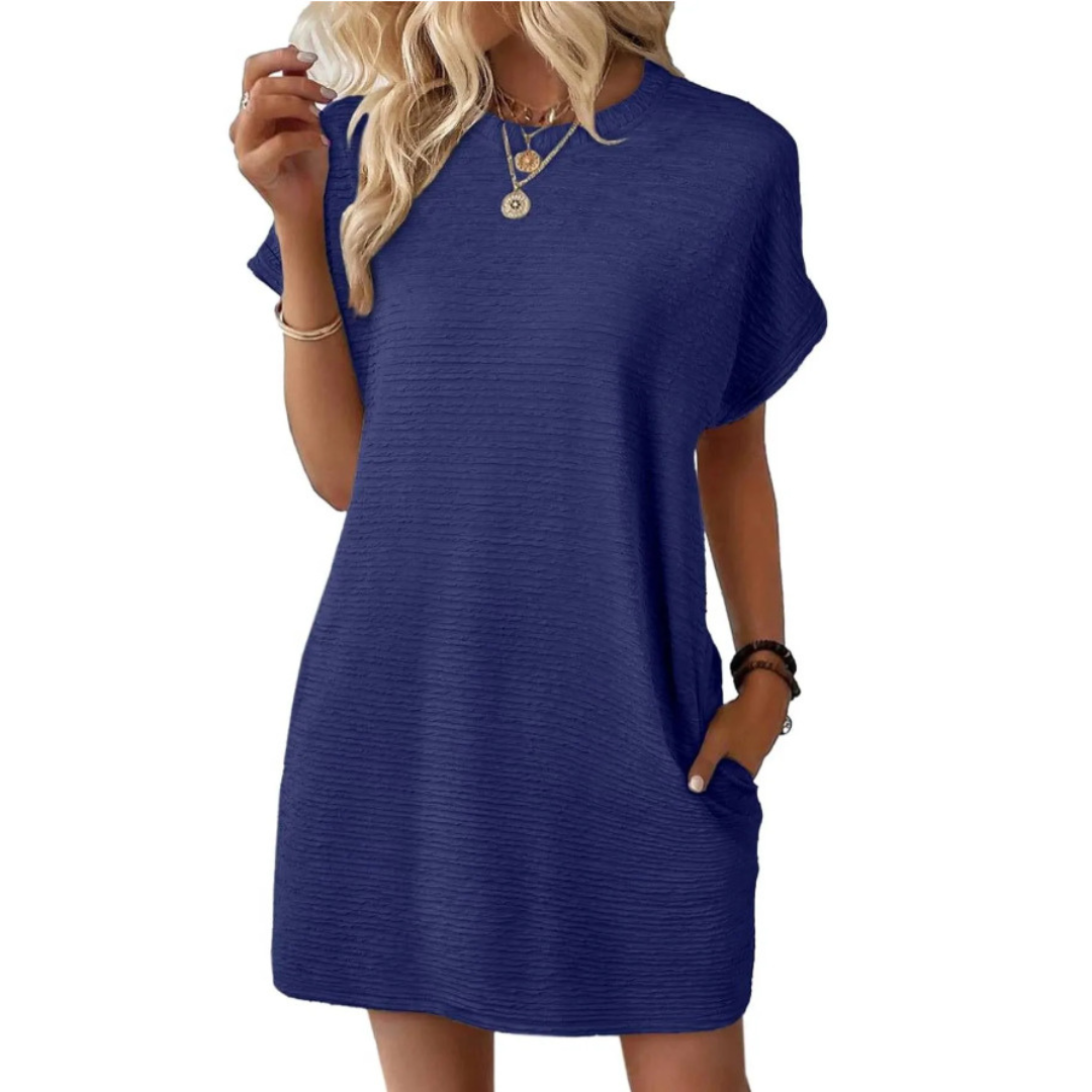 Hattie | Minimalist Round Neck Summer Dress