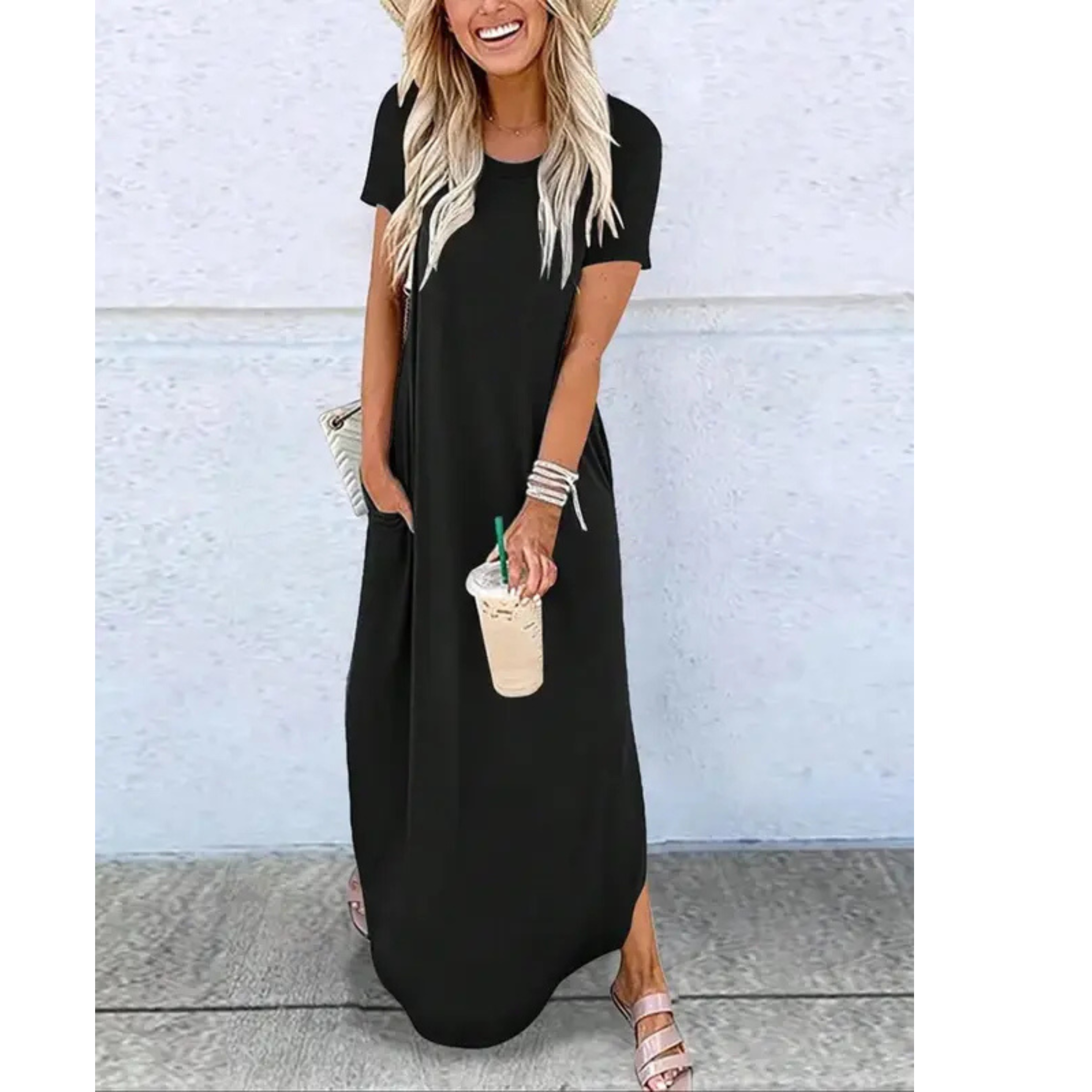 Lottie | Casual Summer Round Neck Maxi Dress