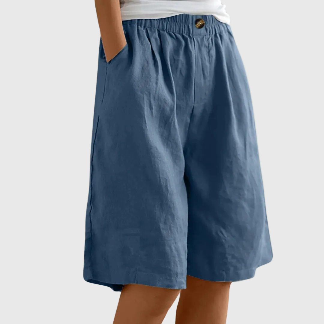 Alicia | Loose-Fit Elastic Waist Shorts