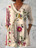 Alyssa | Long Blouse with V-Neck