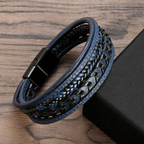 Felix | Braided Leather Viking Bracelet