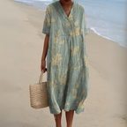 Nathalie | Stylish Multicolour V-Neck Dress