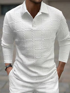 Archer | Classic Knit Jacquard Collar Shirt