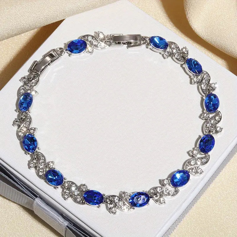 Flora | Sapphire Floral Bracelet