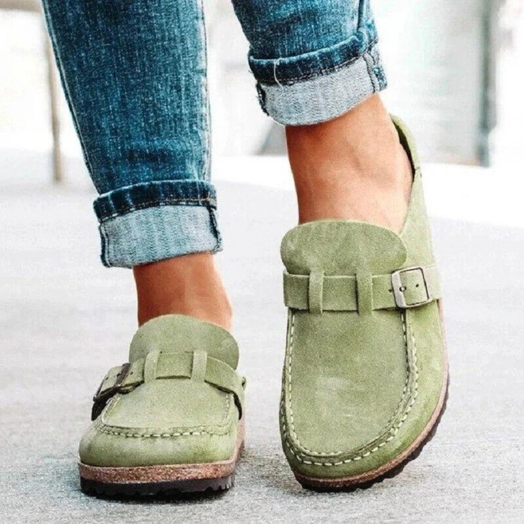 Charlotte | Low Heel Buckle Loafers