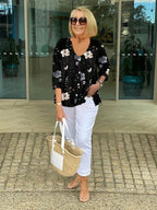 ANITA | ELEGANT FLORAL BLOUSE