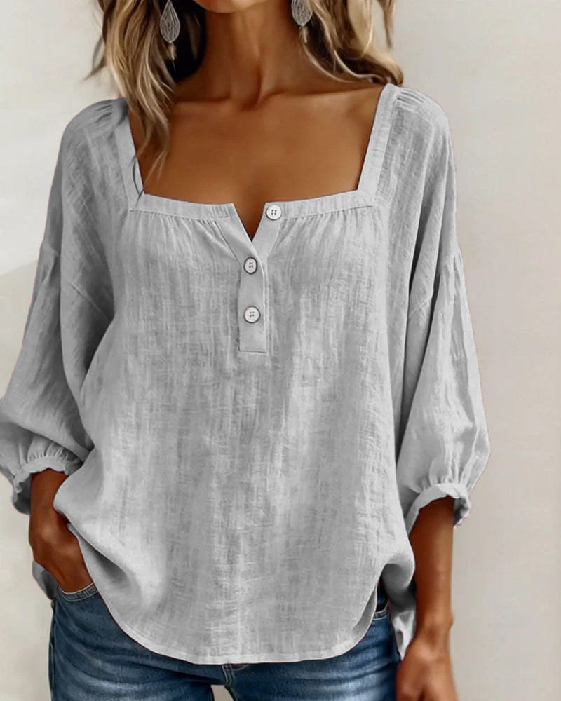 Orlinda | Stylish Relaxed Puff Sleeve Blouse