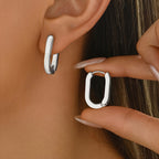 Bonnie | Geometric Hoop Earrings