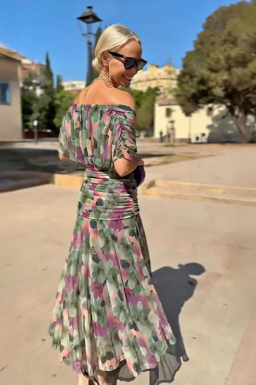 Philippa | Elegant V-neck Party Maxi Dress