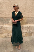 Philippa | Elegant V-neck Party Maxi Dress