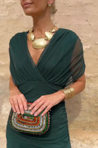 Philippa | Elegant V-neck Party Maxi Dress