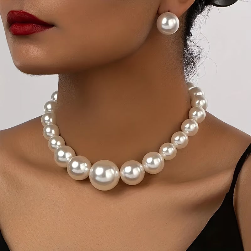 Classic Vintage Pearl Jewellery Set