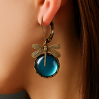 Dragonfly Globe | Drop Earrings