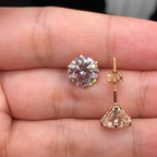 Tara | White Gold Stud Earrings