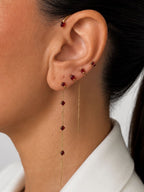 Giselle Bordeaux Mono Earring