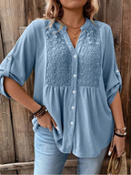 Marnie | Elegant Wide Sleeve V-Neck Blouse