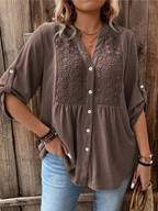 Marnie | Elegant Wide Sleeve V-Neck Blouse