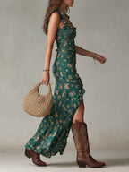 Charmaine | Retro Bohemian Long Dress