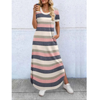 Lottie | Casual Summer Round Neck Maxi Dress