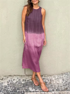 Katrina | Sleeveless Round Neck Summer Dress