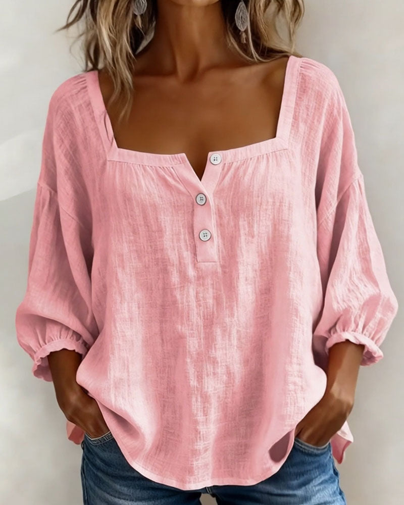 Orlinda | Stylish Relaxed Puff Sleeve Blouse