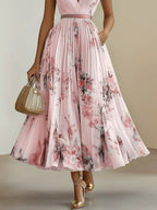 Molly | Elegant Sleeveless Long V-Neck Dress