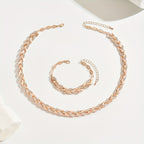 Serena | Fishtail Crystal Necklace Set
