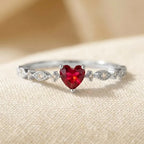 Rosa | Ruby Heart Ring