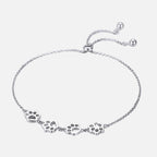 Paw Print Bracelet in Sterling Silver