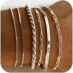 Isabella Vernetta Bracelet Set | White Gold