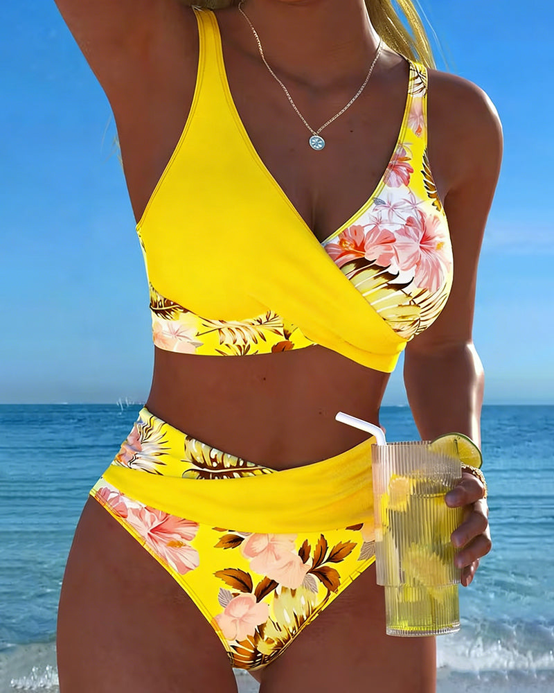 Sasha | Stylish Floral Cut-Out Bikini