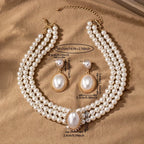 Classic Pearl Strand Jewelry Set